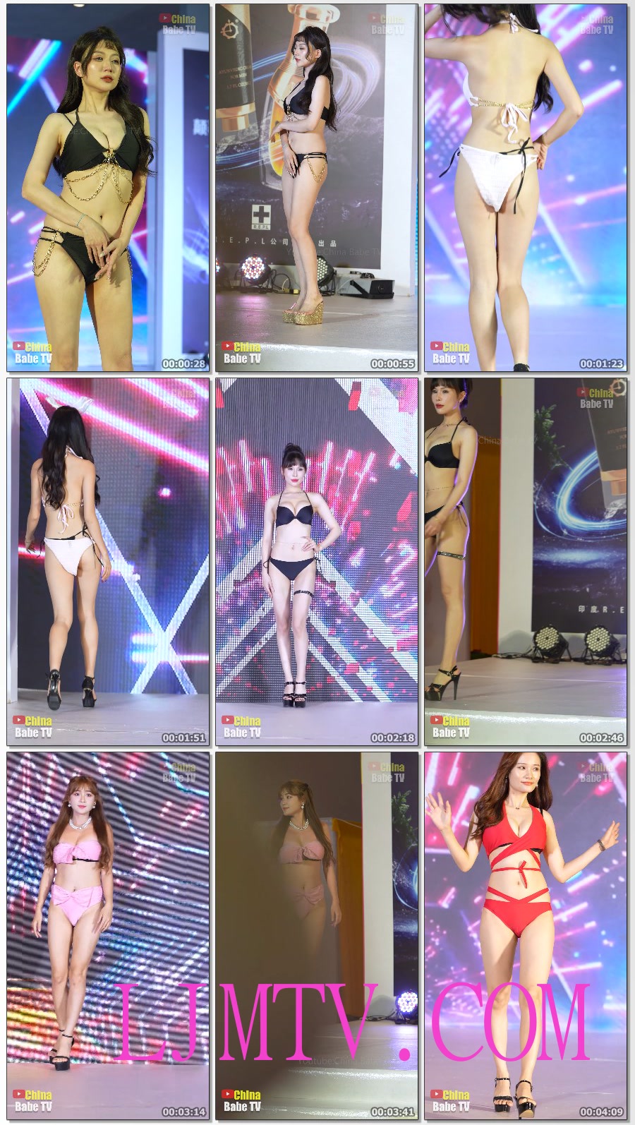 4k视频竖屏2023广州成人展情趣内衣秀（诱火比基尼Part1）