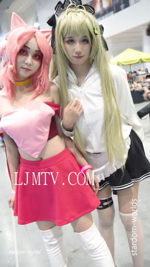 2023深圳电玩节漫展二次元美少女胜利女神索达改粉毛萌妹cosplayコスプレ
