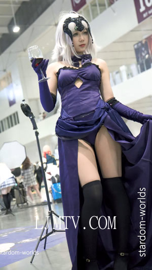 2023深圳国际电玩节礼服黑贞德Cosplayジャンヌダルクコスプレ