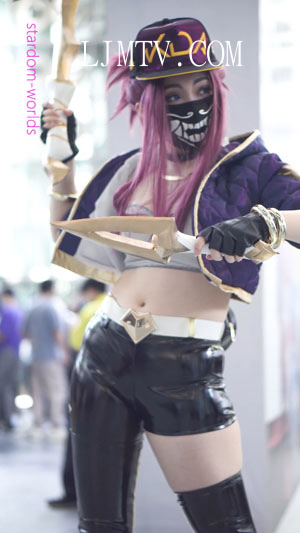 -Cosplay英雄联盟女团阿卡丽2021深圳无限幻想漫展