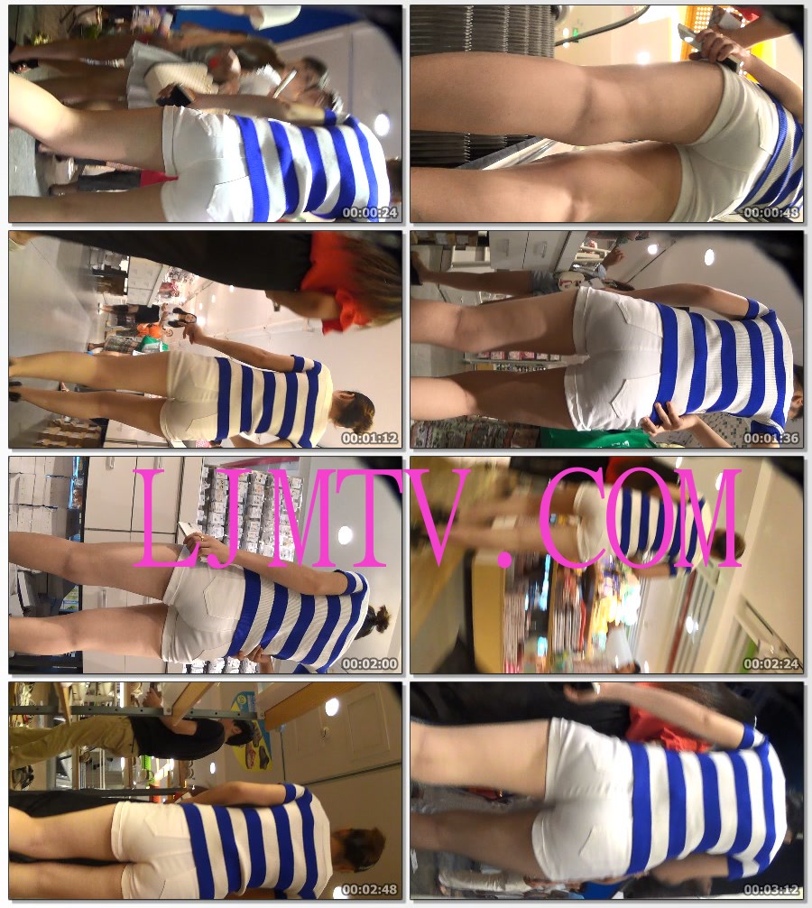 麋小鹿大师2013-2014街拍视频合集1-霸气宽臀白紧热裤少妇
