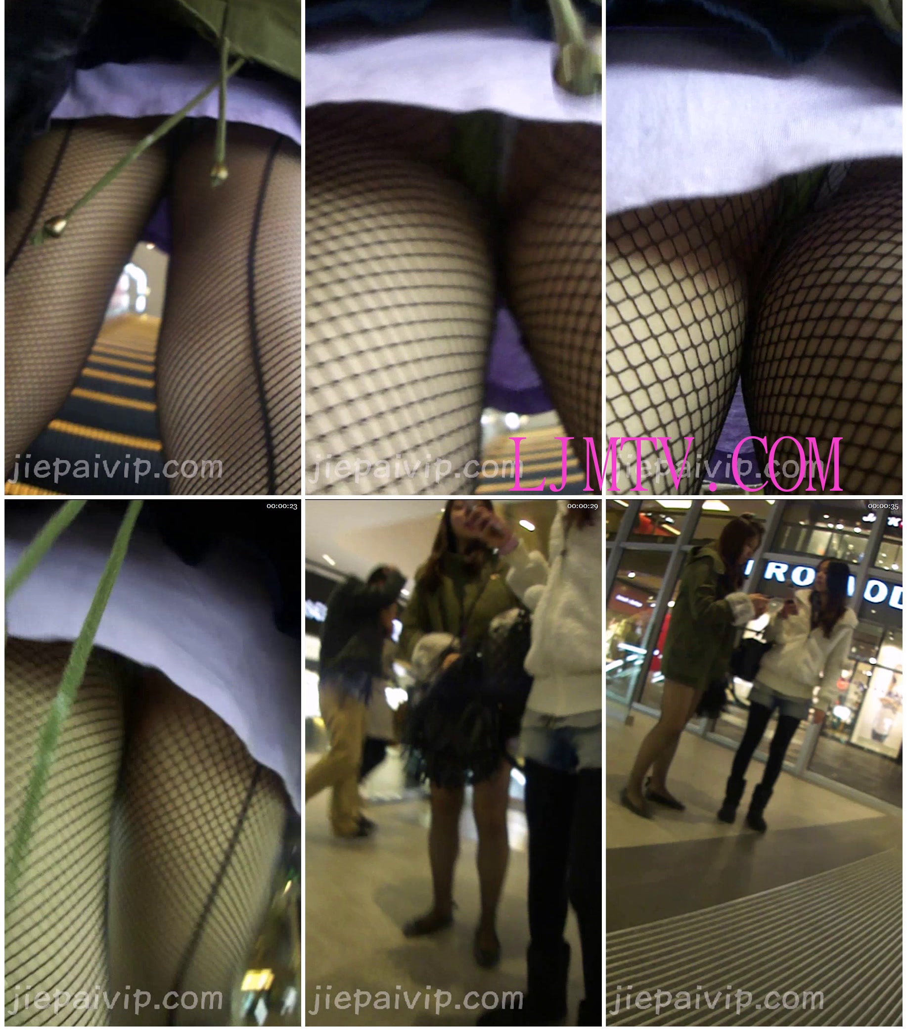 街拍VIP经典CD精选系列11季1-3-抄底：网袜的小骚女