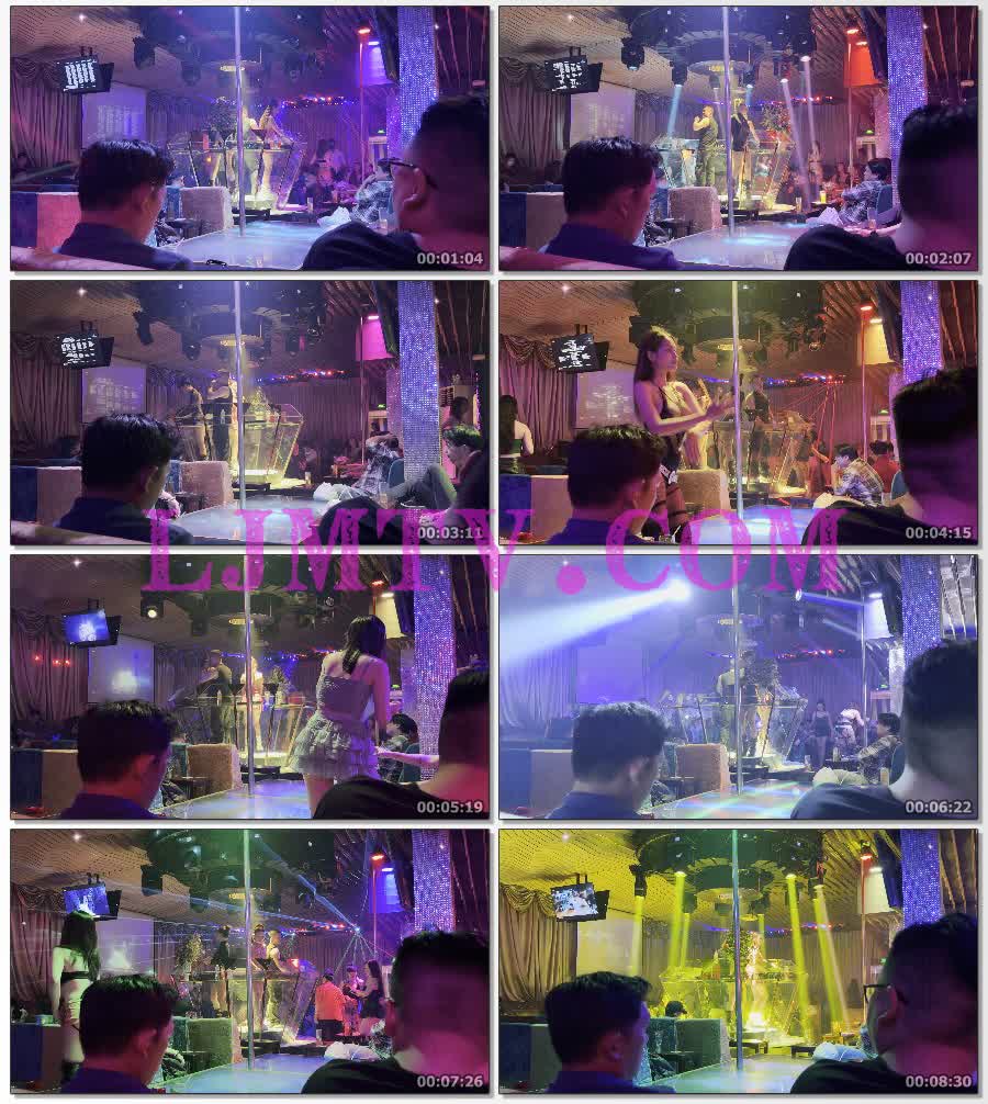 黑色吊带蕾丝连体网衣黑色三角裤的高个子长发舞女跳舞赚钱-4K视频