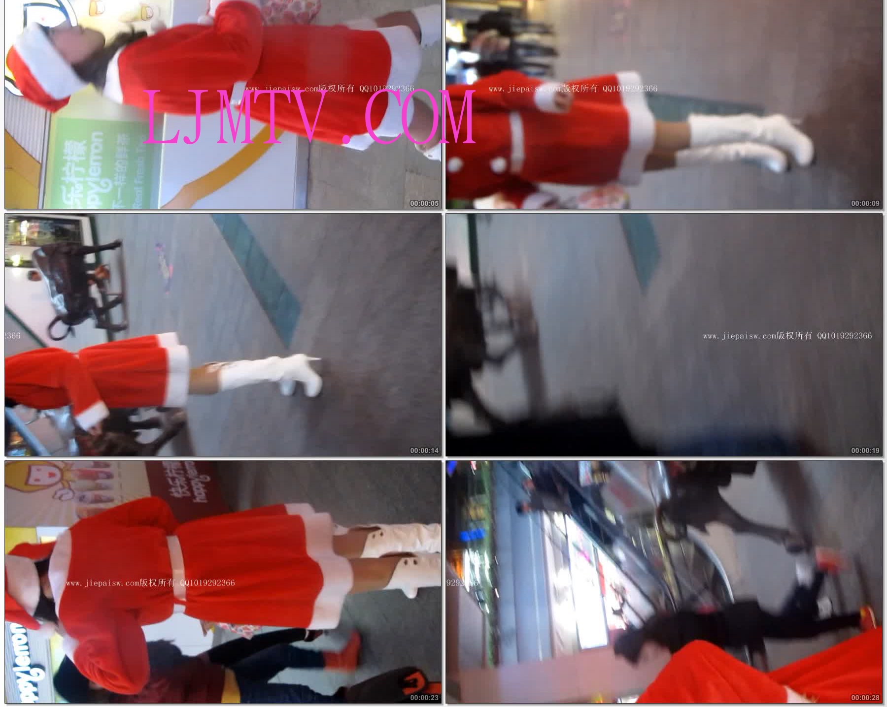 大忽悠买丝袜2013.12.18【成功案例第166弹-圣诞节攻势】商家找美女装扮成圣诞老人免费给路人发礼品这次不是长筒袜而是美女直接脱下连裤袜装上礼品连丝袜一起送1 (6)(New1)
