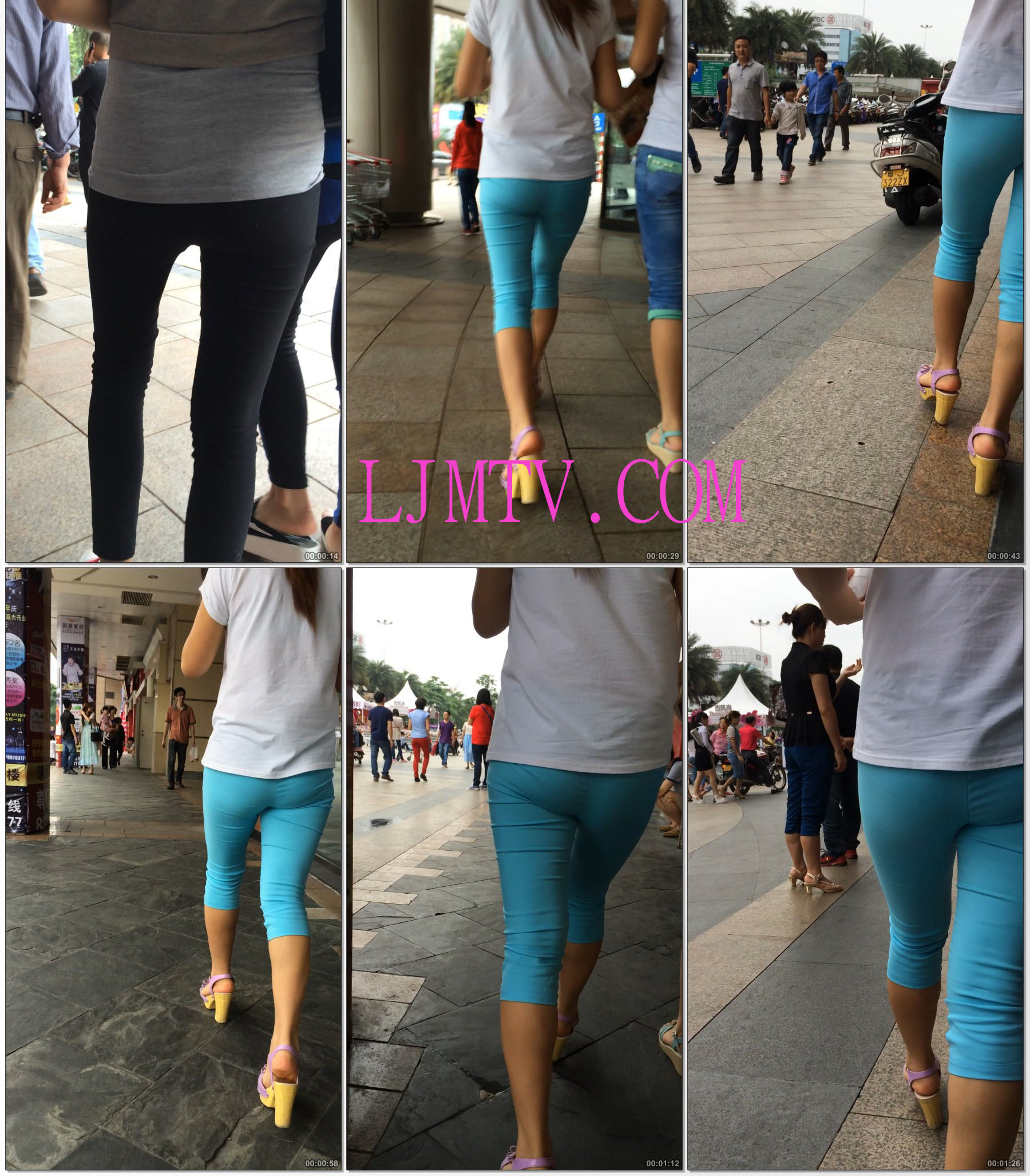 小龙大师精品街拍系列合集-高跟包臀打底裤