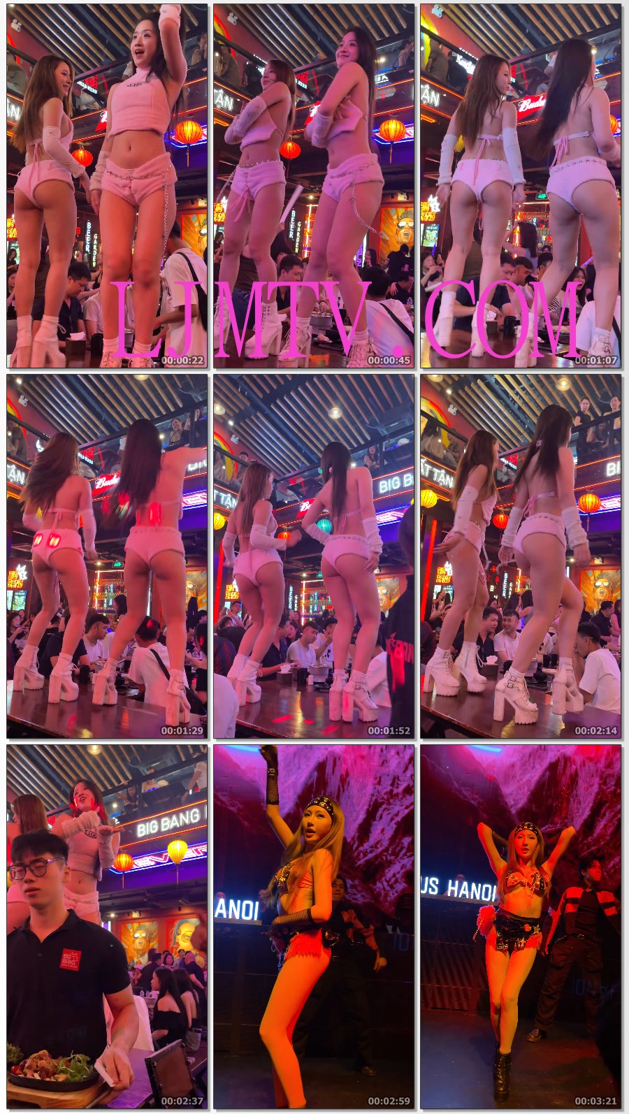 两个美女白色毛绒上衣露脐装白色毛绒短裤光腿女孩