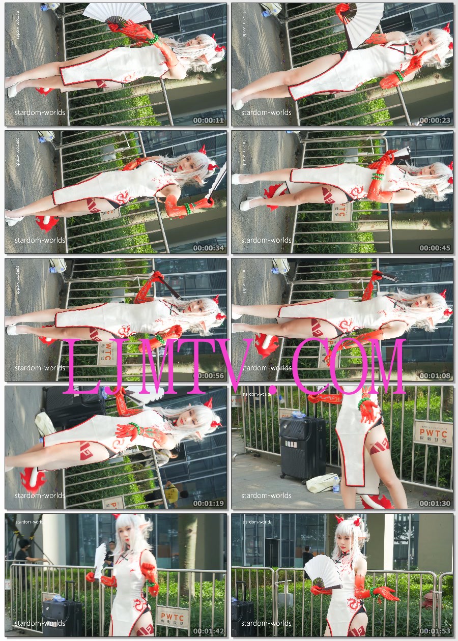 アークナイツニェンコスプレ明日方舟年新春旗袍cosplay2023CICF广州漫展