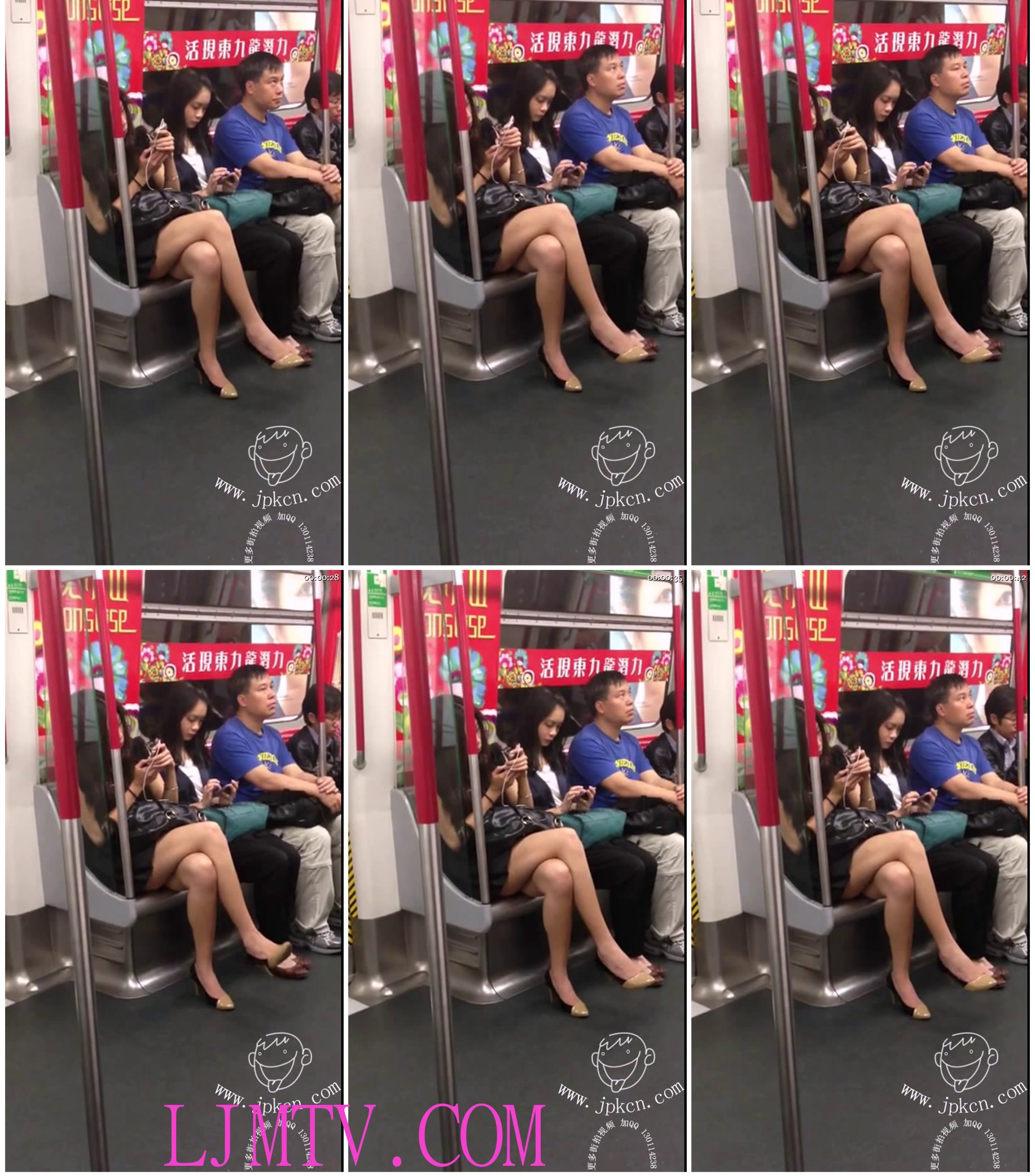绝色大师-猪头太郎-香港地铁街拍视频-地  (15)