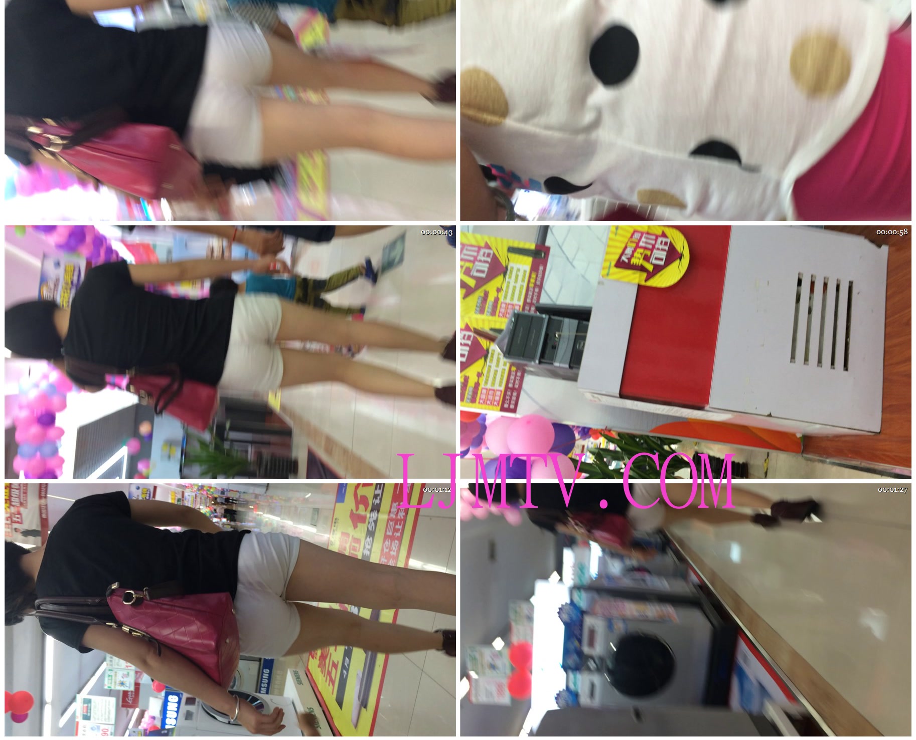 小龙大师精品街拍系列合集-跟拍超市紧身热裤少妇