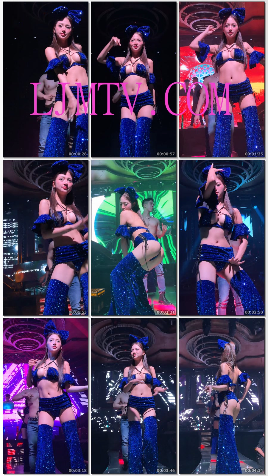 胸部很挺的白嫩小妹绑带深蓝闪钻奶罩超短裙露内的美腿诱惑