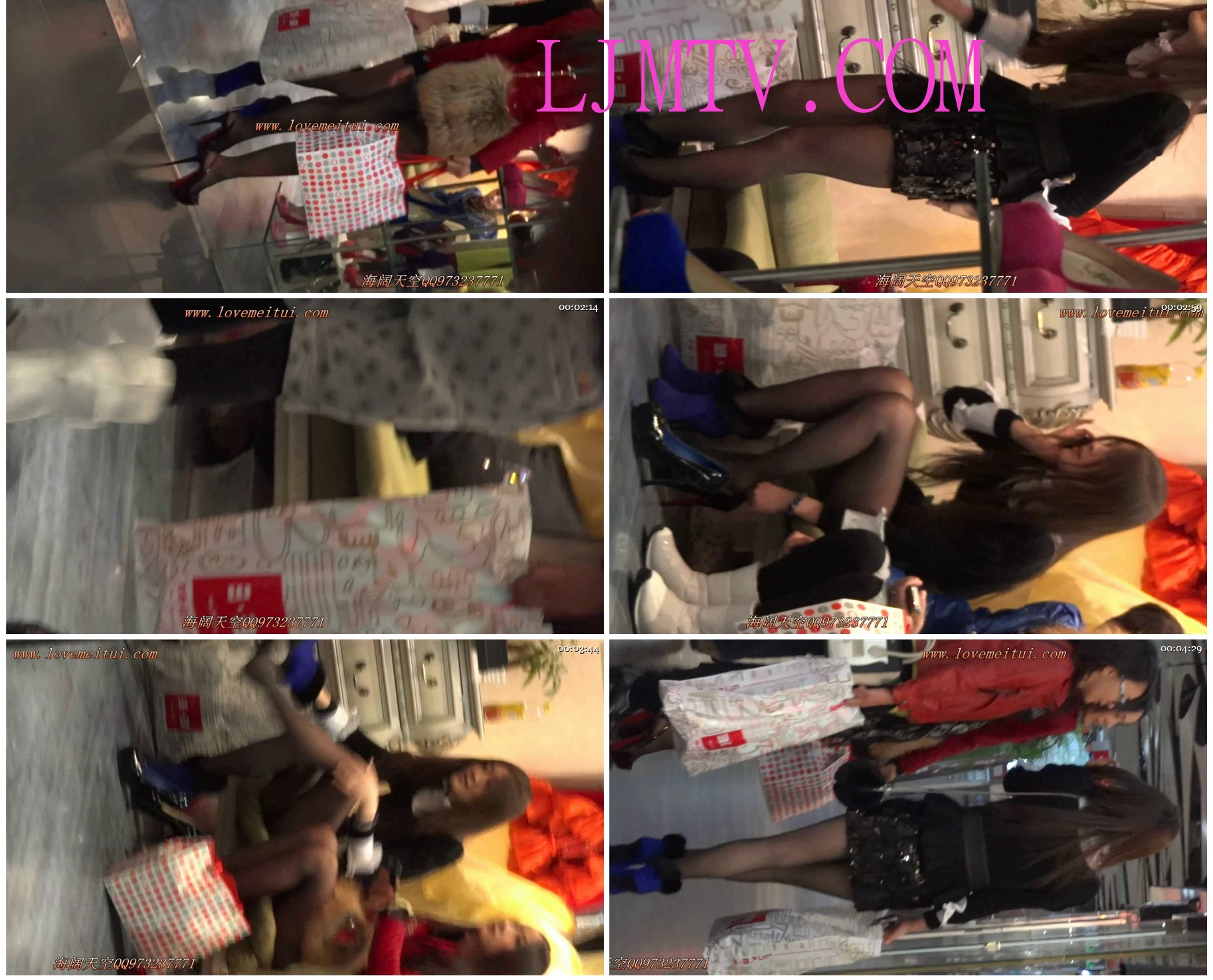 海阔天空热裤街拍视频102部合集商场跟拍细高跟黑丝少妇-01