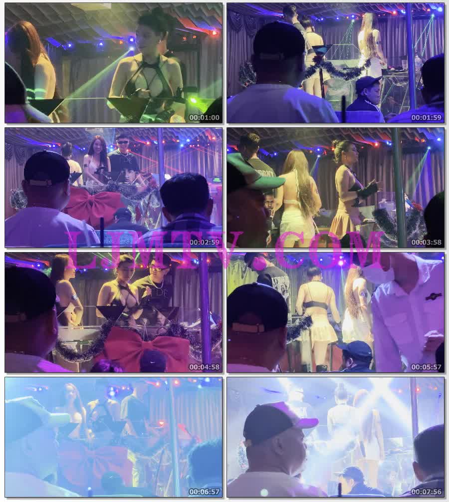 性感火辣丸子头女dj漆皮绑带裹胸超短裙太耀眼-4K视频