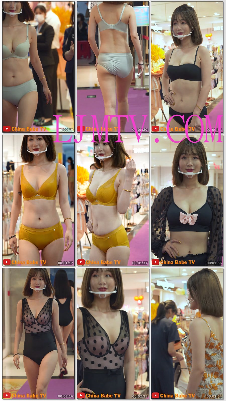 4K内衣秀60P慢动作纯享-2022广百之夜内衣秀-爆奶乔妹特辑美人