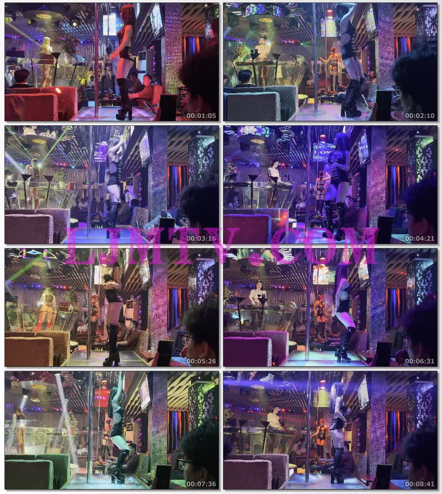 漂染长发年轻小太妹破洞紧身包臀露出比基尼黑内裤的风情-4K视频