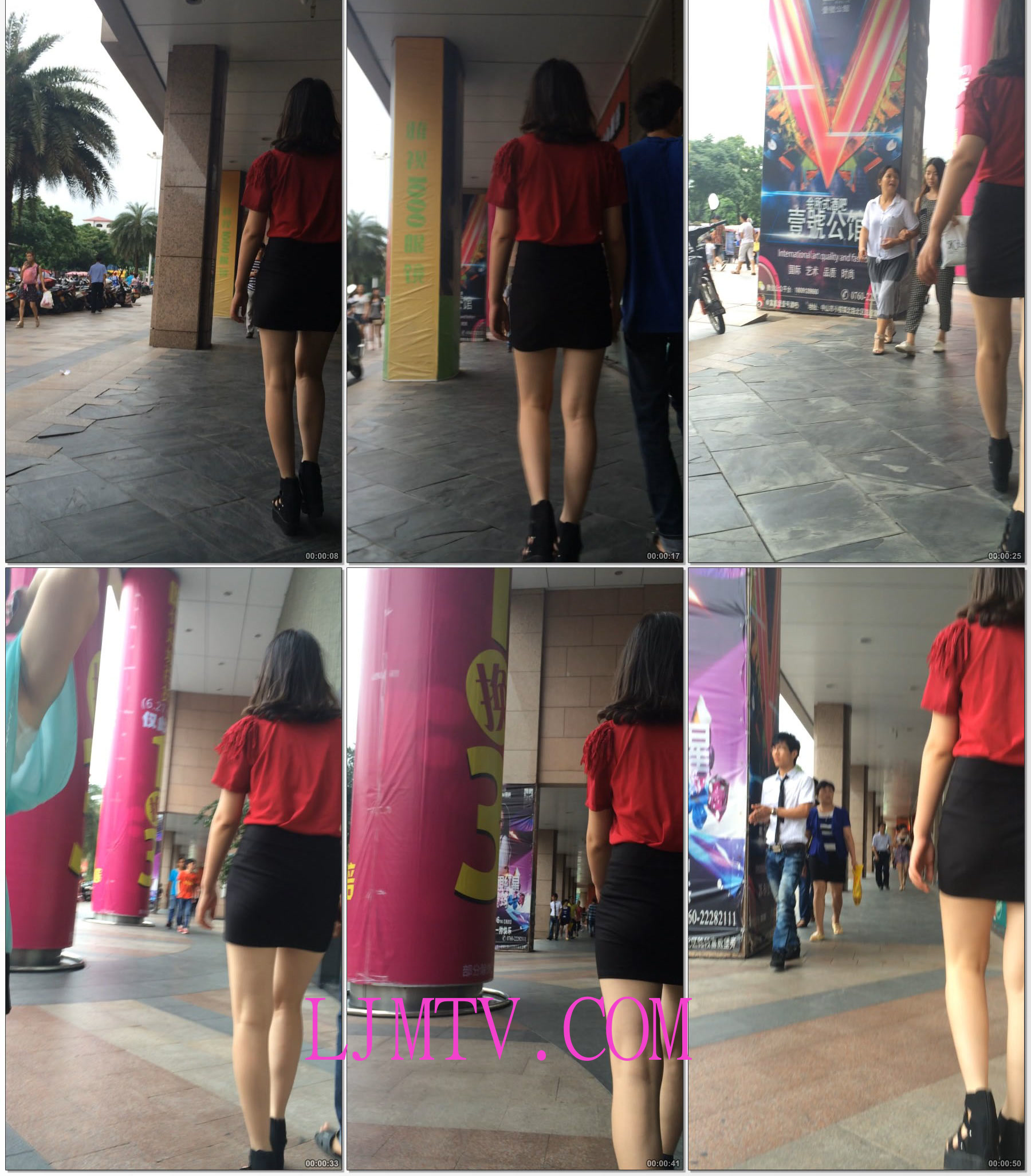 小龙大师精品街拍系列合集-超短裙高跟美腿