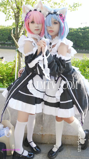 リゼロコスプレレムラム可爱雷姆拉姆cosplay2024广州CICF漫展