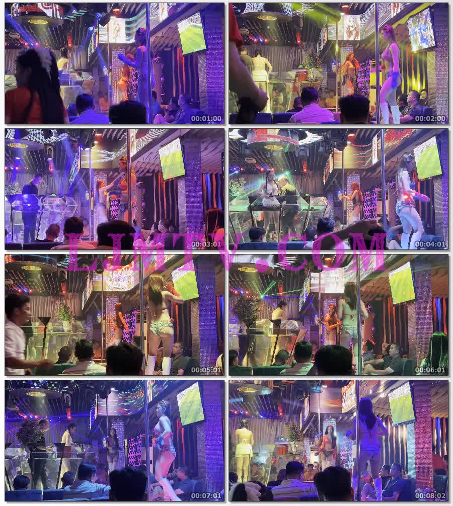 红蓝吊带奶罩牛仔热裤的白皮靴墨镜黄发少妇-4K视频