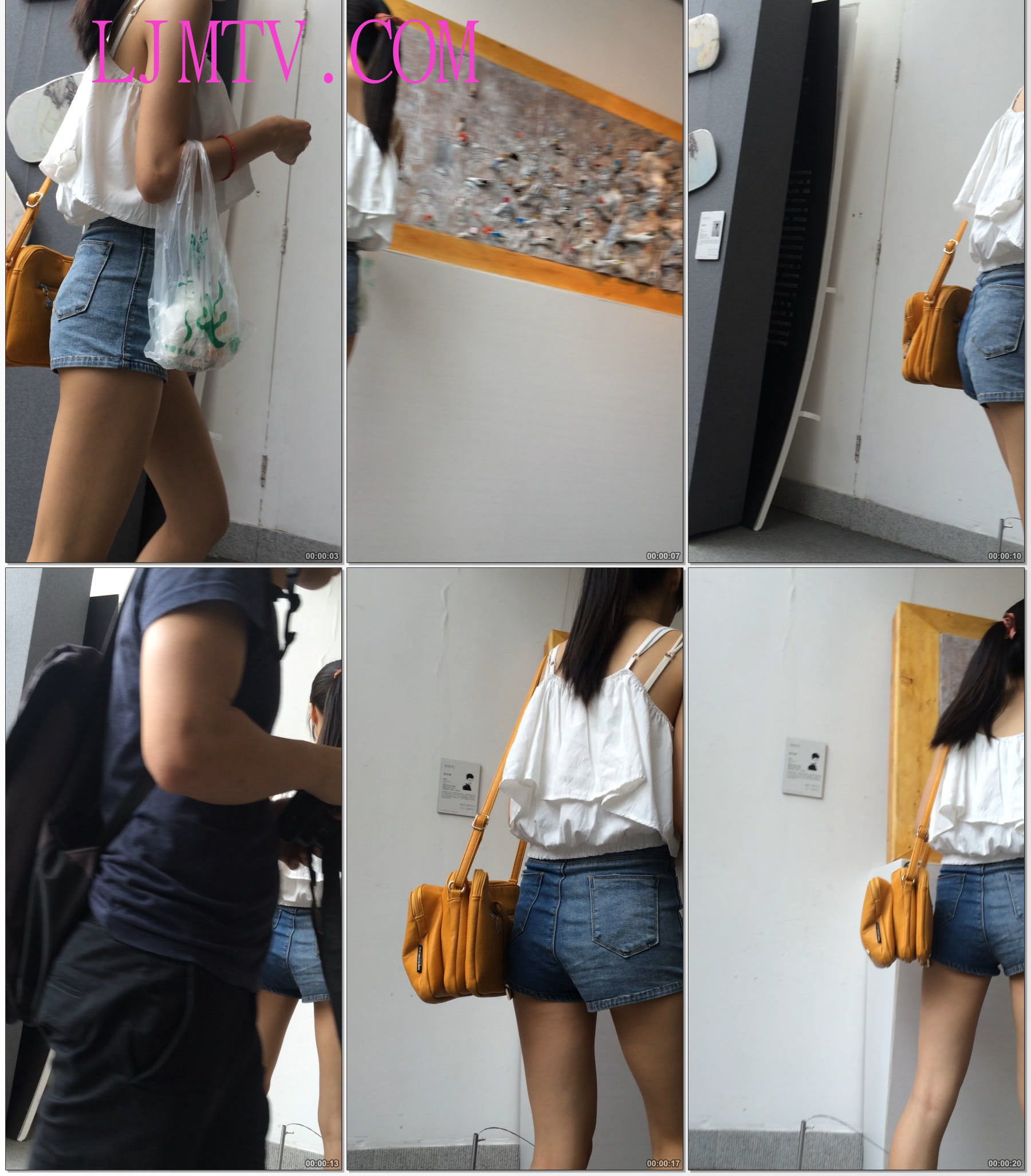 小龙大师精品街拍系列合集-性感长腿热裤小妹-02