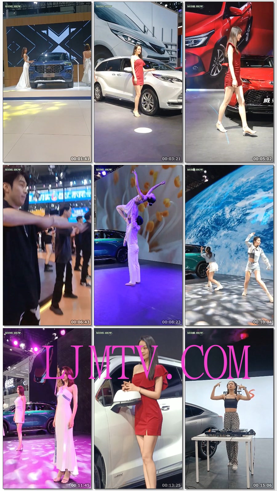 2023粤港澳大湾区车展展台大长腿模特展示