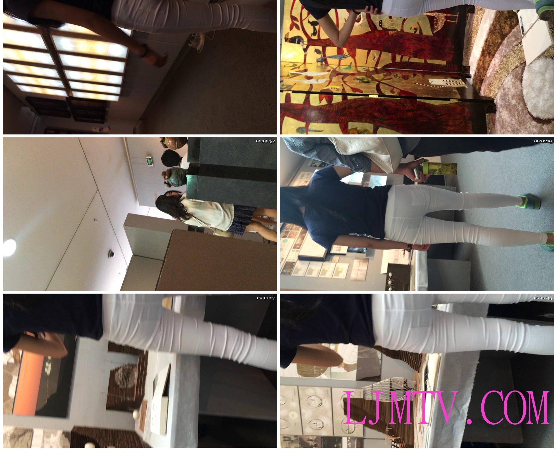 小龙大师精品街拍系列合集-白紧布裤小妹-01