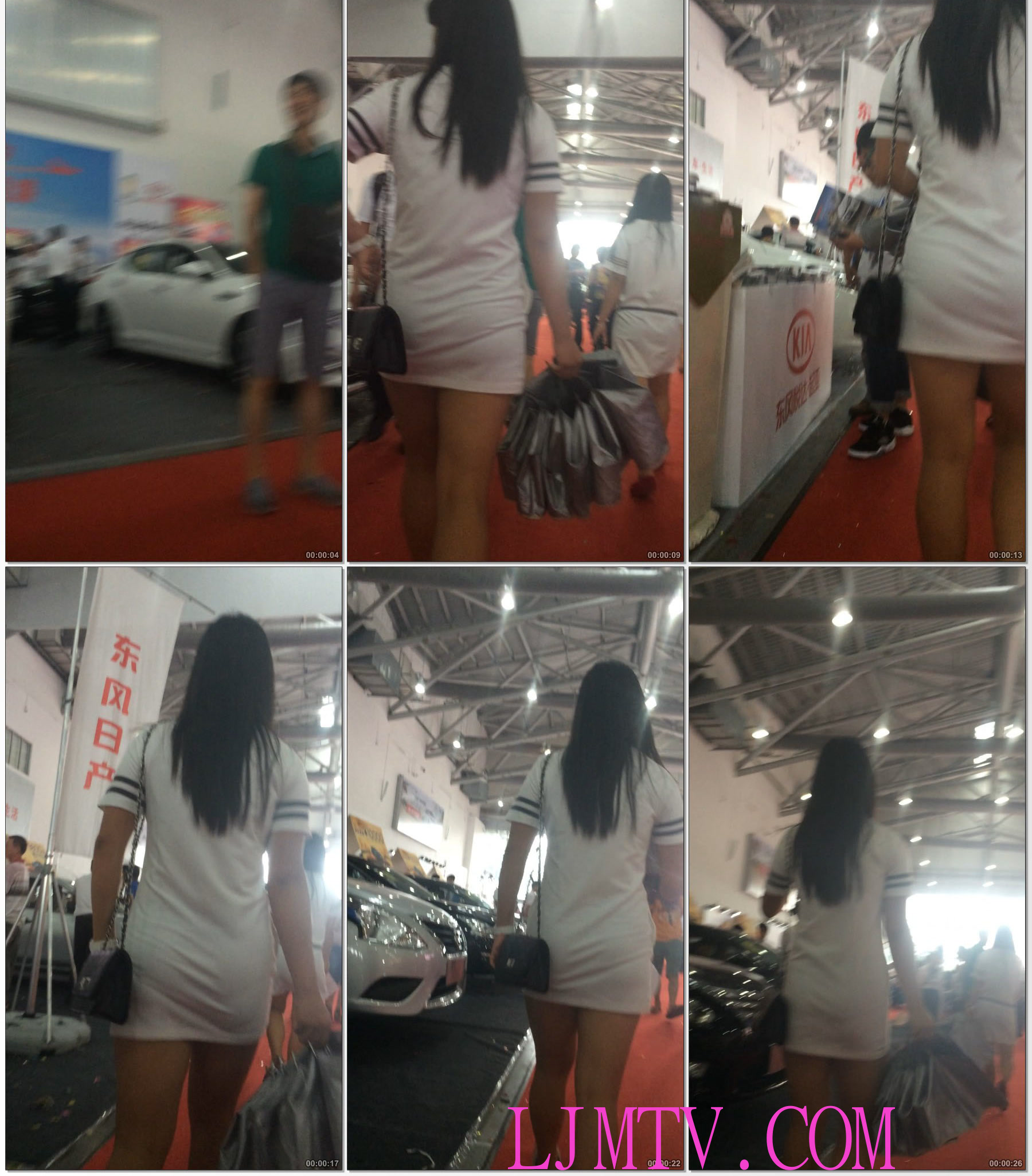 小龙大师精品街拍系列合集-贴身白色短裙少妇-03