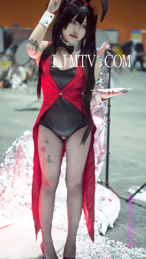 时崎狂三バニーガールコスプレ兔女郎约会大作战cosplay萤火虫漫展