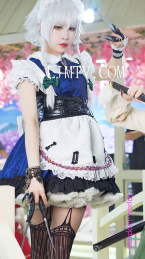 【4K】十六夜咲夜cosplayコスプレ东方2021广州CICF漫展
