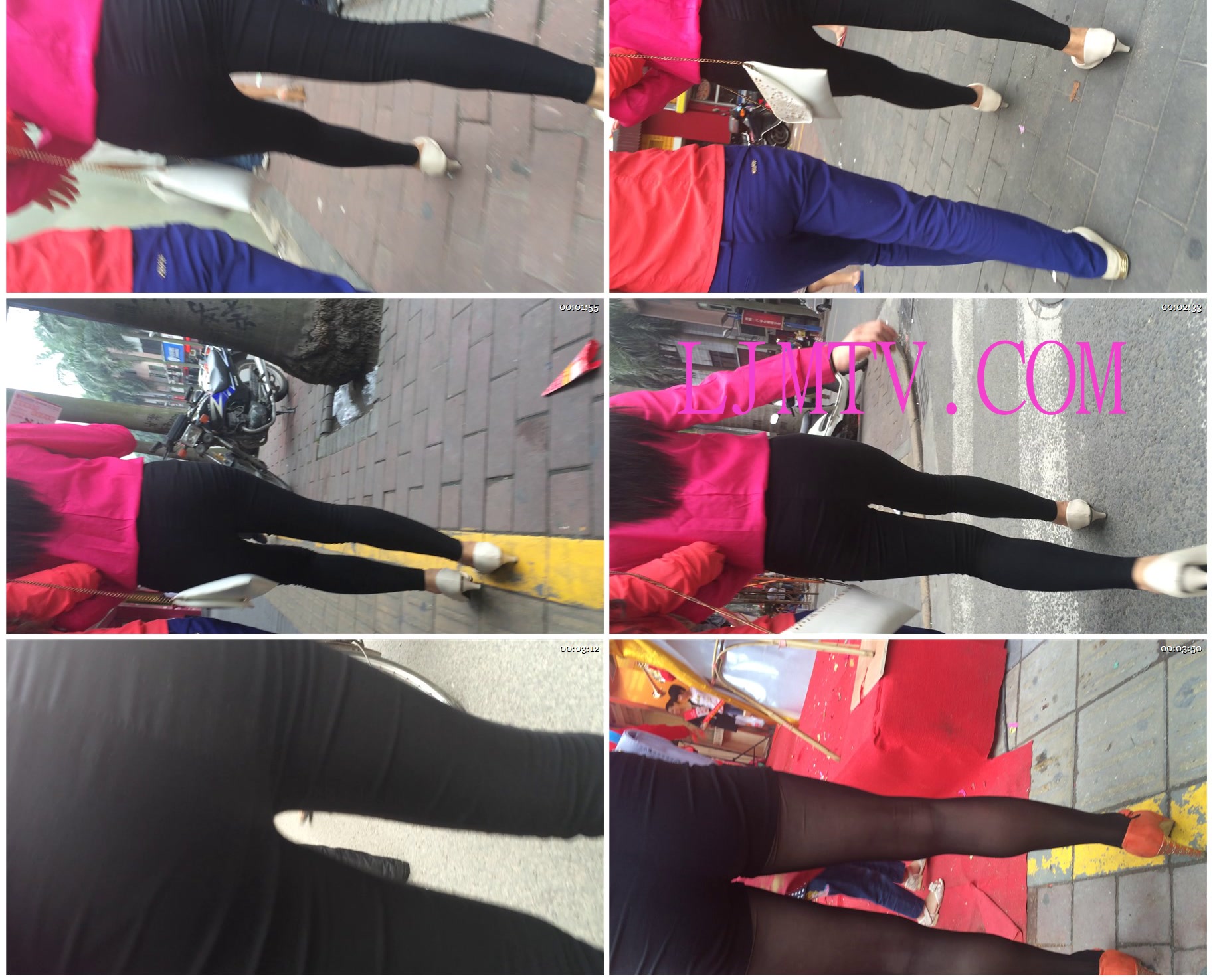 小龙大师精品街拍系列合集-小高跟打底裤少妇