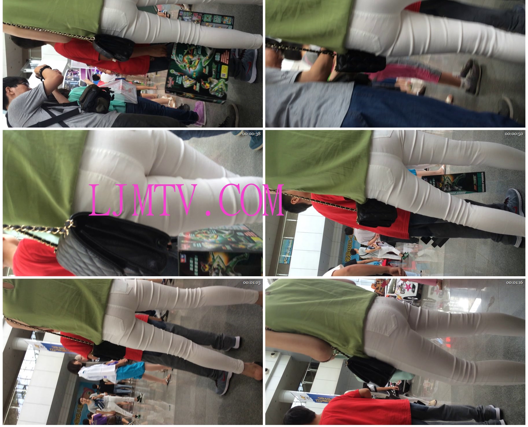 小龙大师精品街拍系列合集-白紧裤少妇