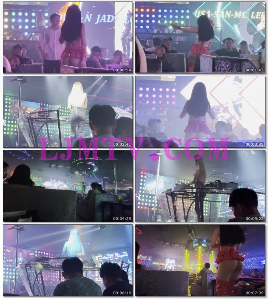 粉色绑带比基尼露内超短裙的超长皮靴舞女挣钱不易-4K视频