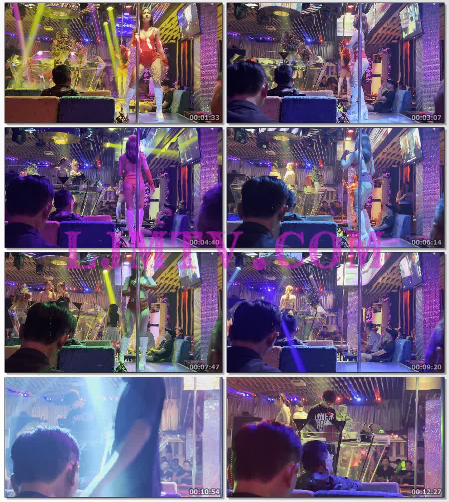 红色比基尼领舞服的高腰裤网袜白皮靴钢管舞娘-4K视频