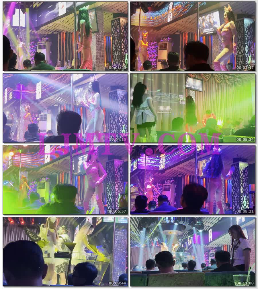 猫耳朵粉红连体泳装演出服的粉色皮靴辣妹-4K视频