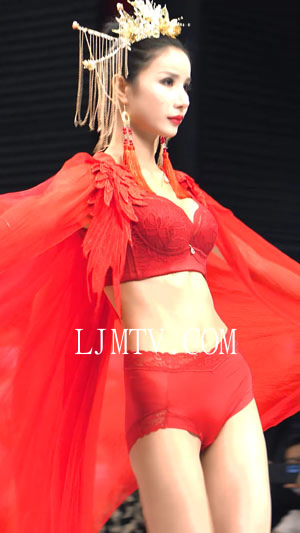 2022深圳内衣展盐步内衣秀纤妍性感美女模特时尚秀场ModelShow下着モデル
