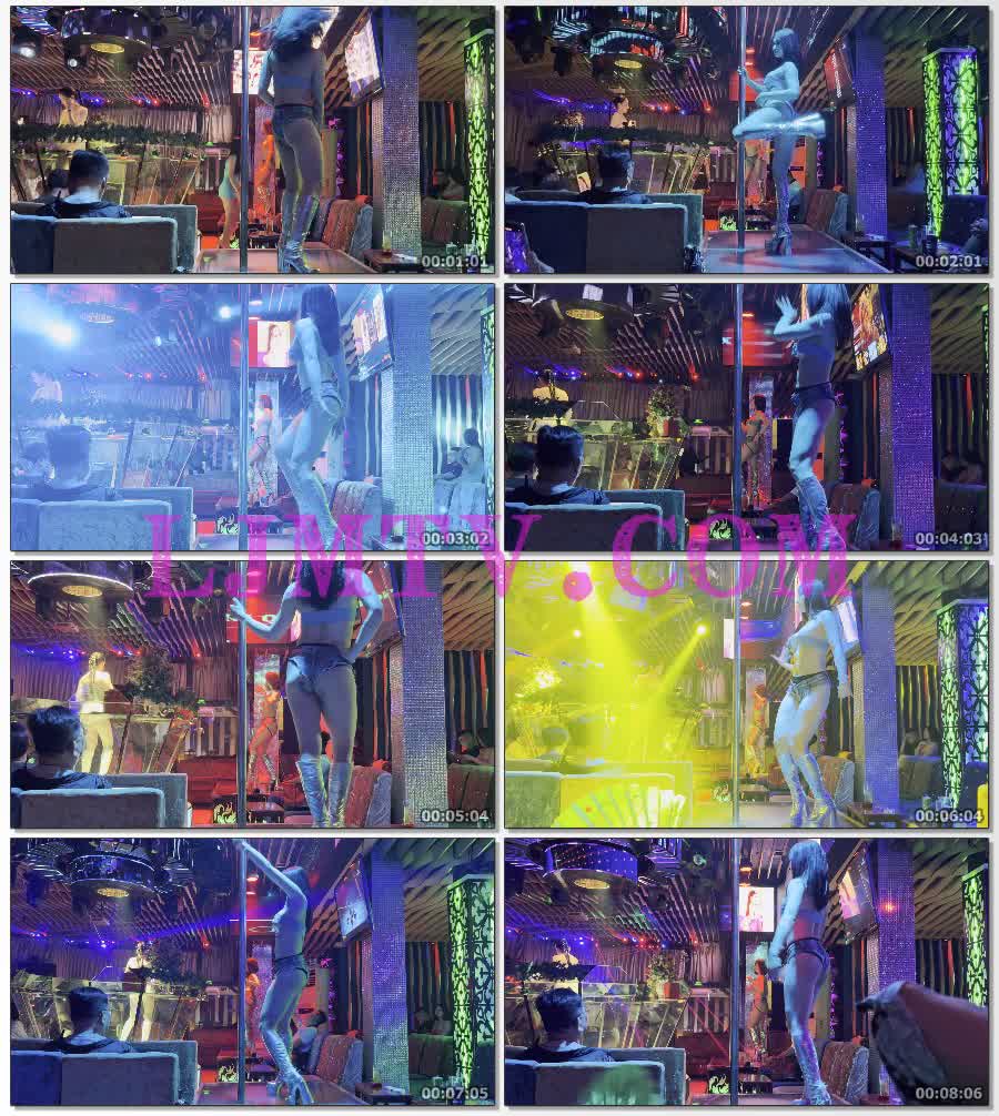 性感牛仔绑带裹胸牛仔热裤银皮靴黄色刘海美女-4K视频