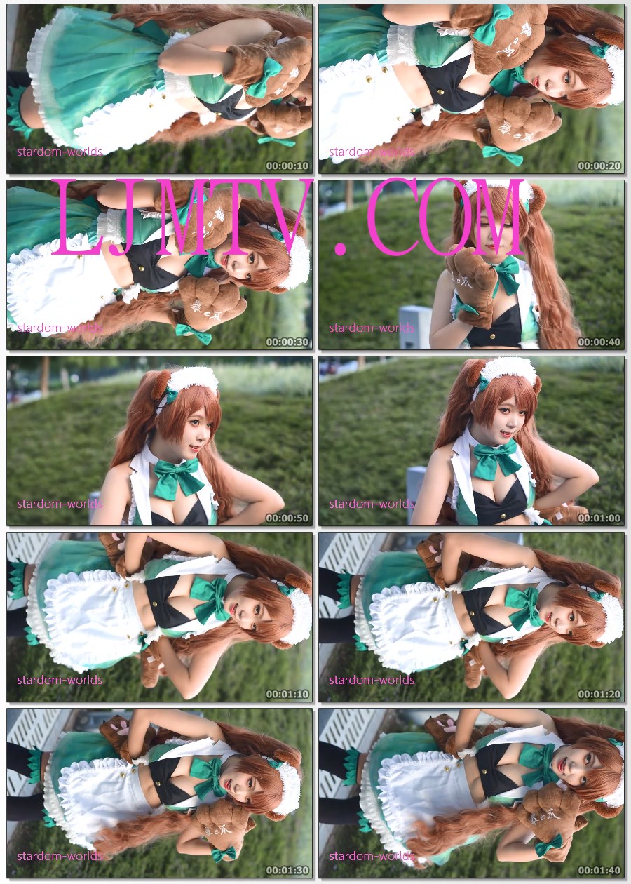 CICF2020ユリ熊岚ゆりヶさきるる百合熊岚百合咲露露女仆广州漫展Cosplay