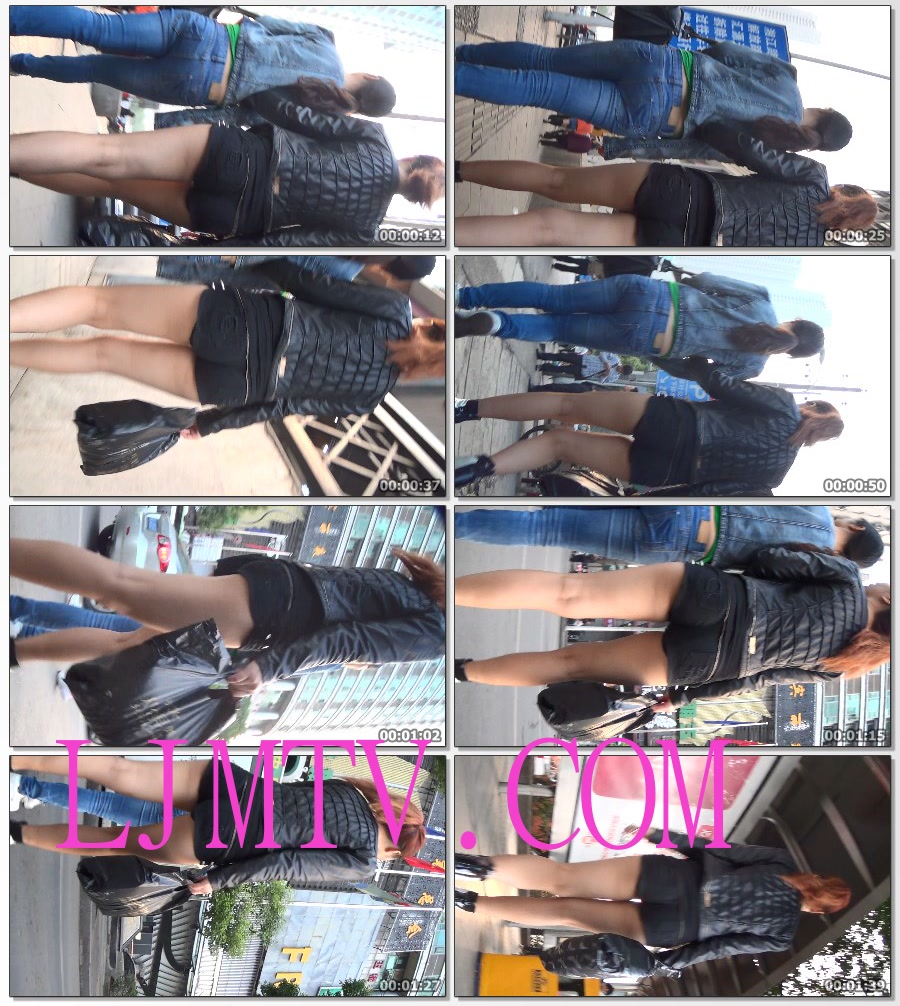 麋小鹿大师2013-2014街拍视频合集1-超短热裤显腿长-02