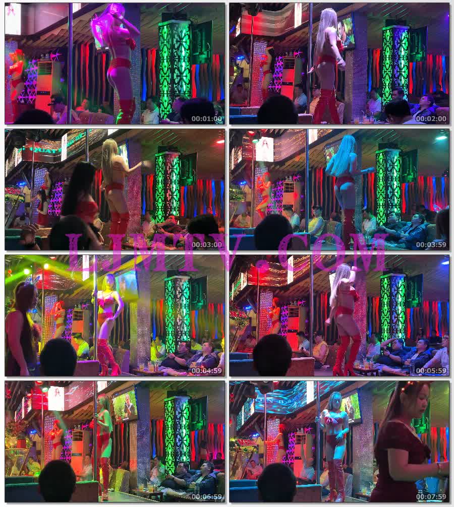 黄发时尚辣妹红色缎面镂空胸罩高腰裤搭配红色乳胶皮靴跳舞-4K视频