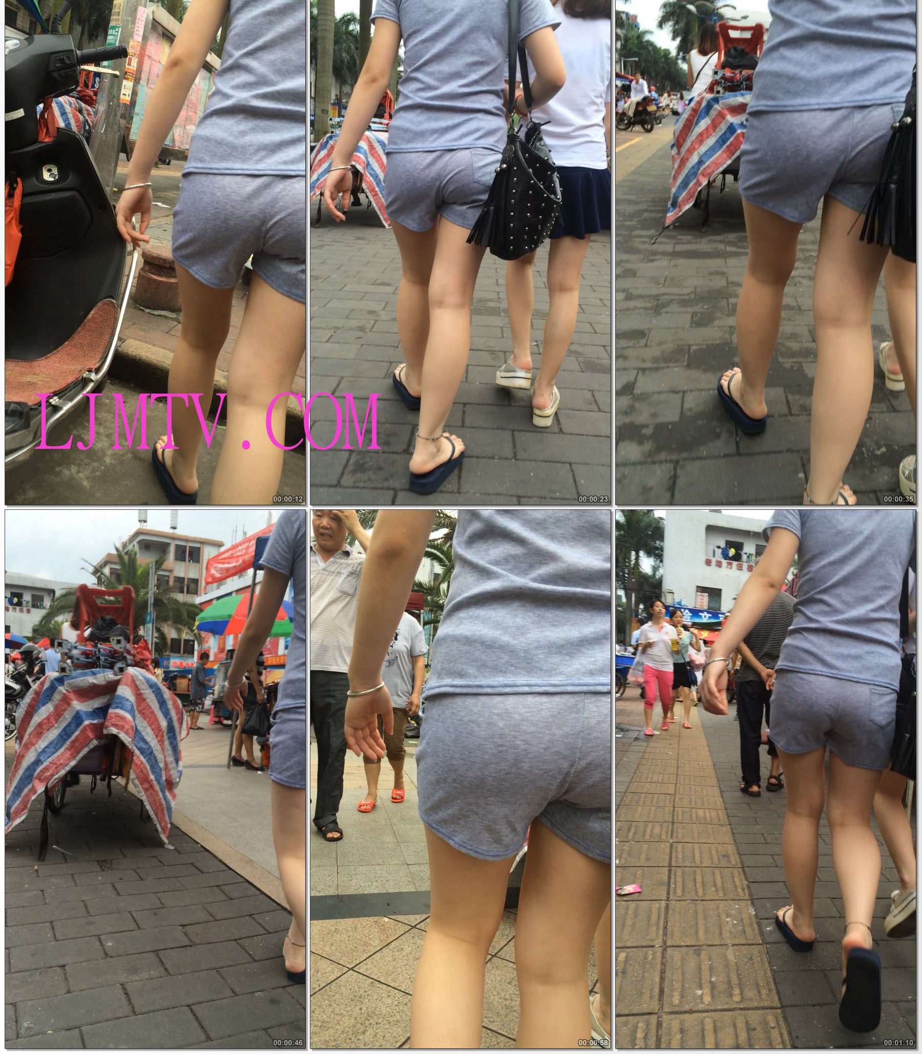 小龙大师精品街拍系列合集-呢绒热裤屁股软绵绵