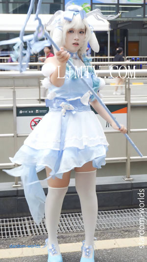萤火虫漫展可爱萌妹瑶大耳狗之梦王者荣耀cosplayコスプレ