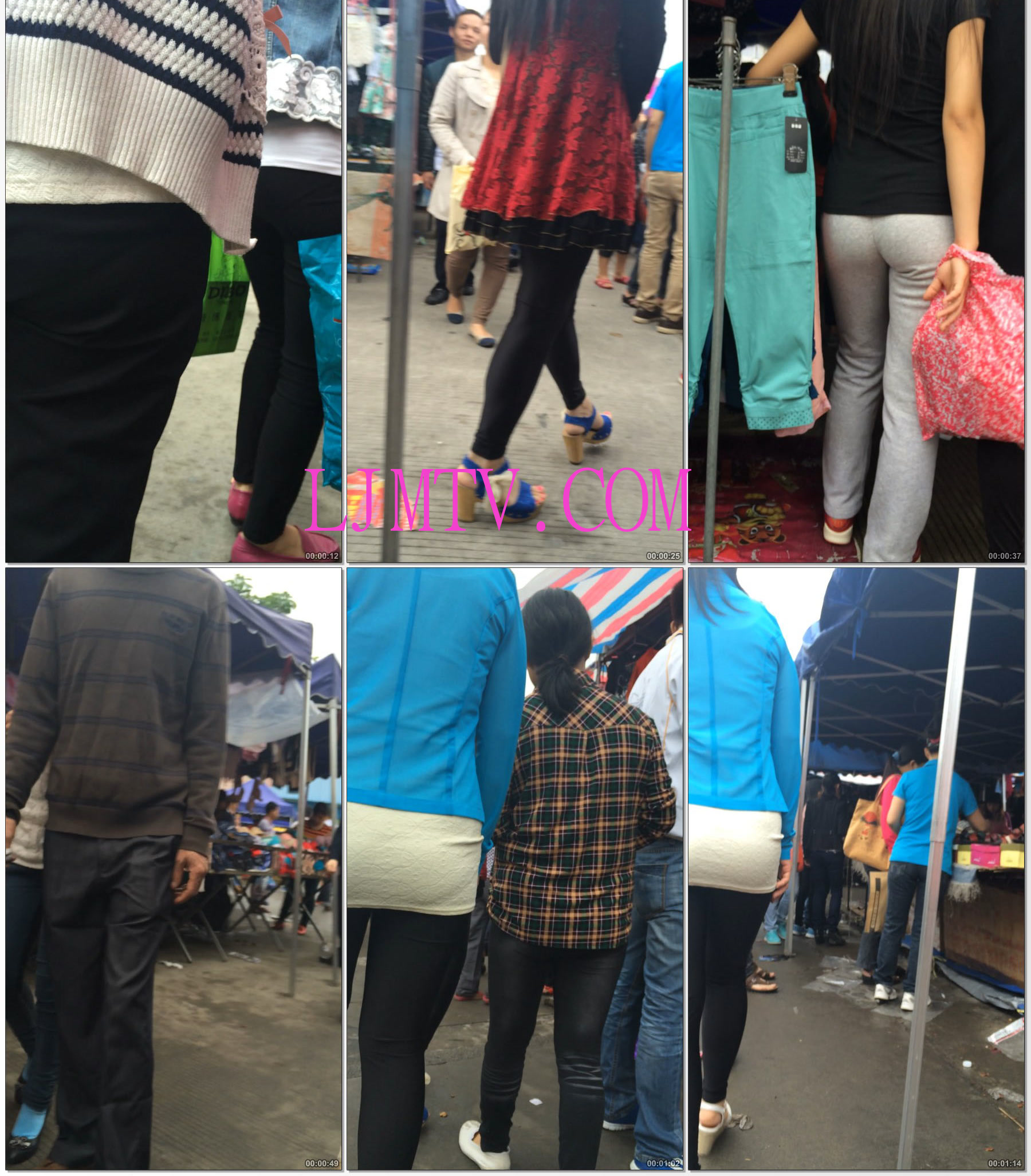 小龙大师精品街拍系列合集-短裙打底裤少妇-01