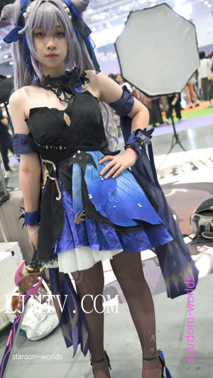 cosplay原神刻晴霓裾翩跹コスプレ2023深圳国际电玩节