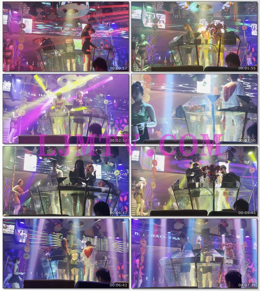 黑色镂空露沟黑色长裙的大耳环朝天马尾辫霸气女dj-4K视频