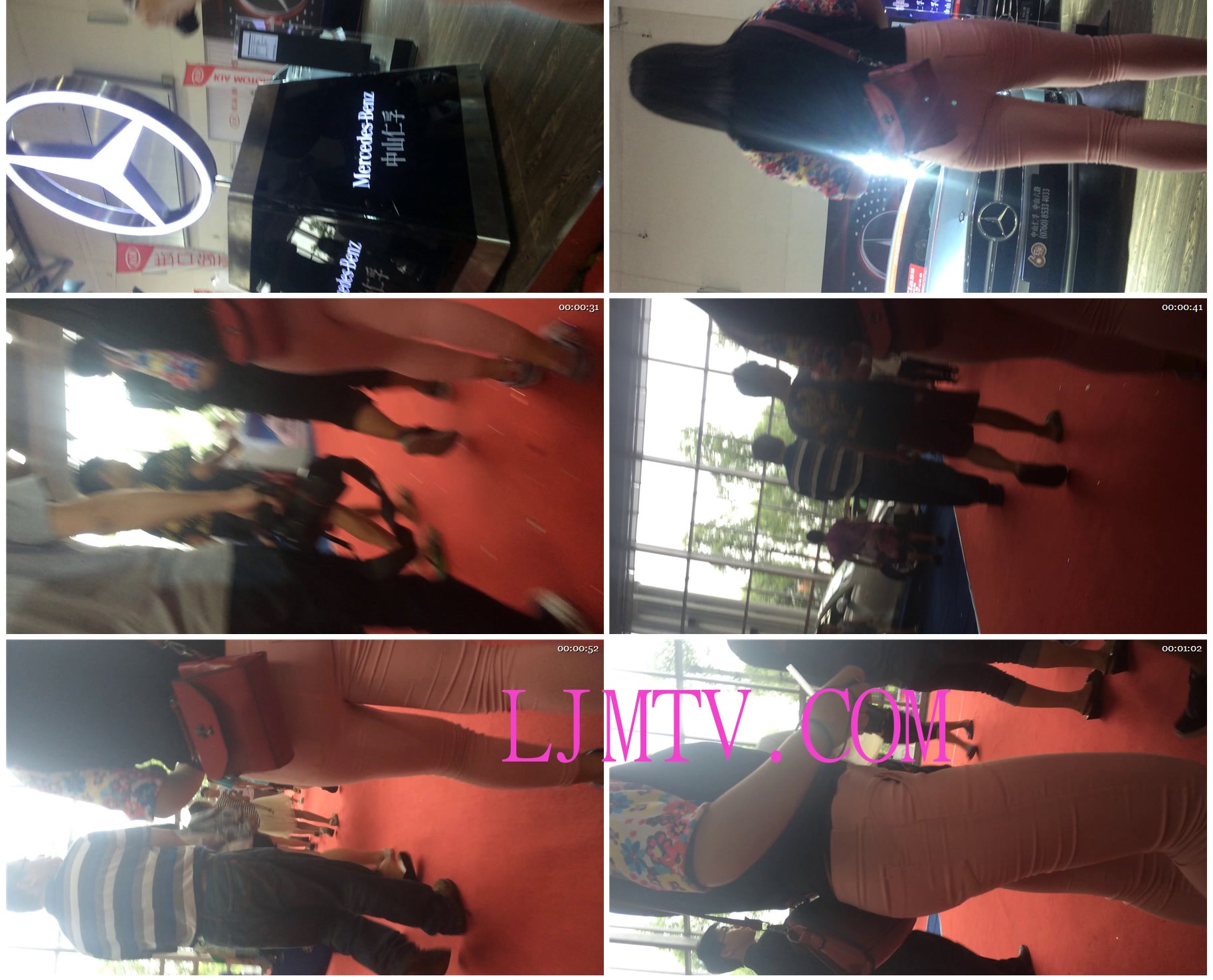 小龙大师精品街拍系列合集-性感打底粉裤少妇-02