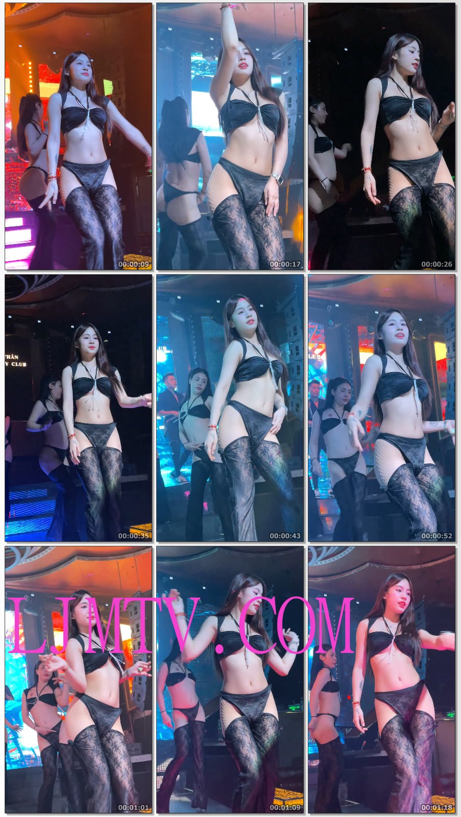 黑色灯芯绒裹胸蕾丝三角裤网袜黑色蕾丝透视裤的舞女