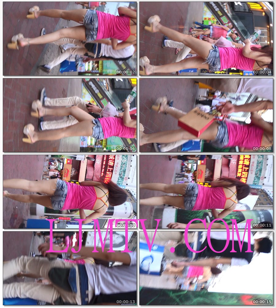 麋小鹿大师2013-2014街拍视频合集2-热裤美腿小妹真性感-01