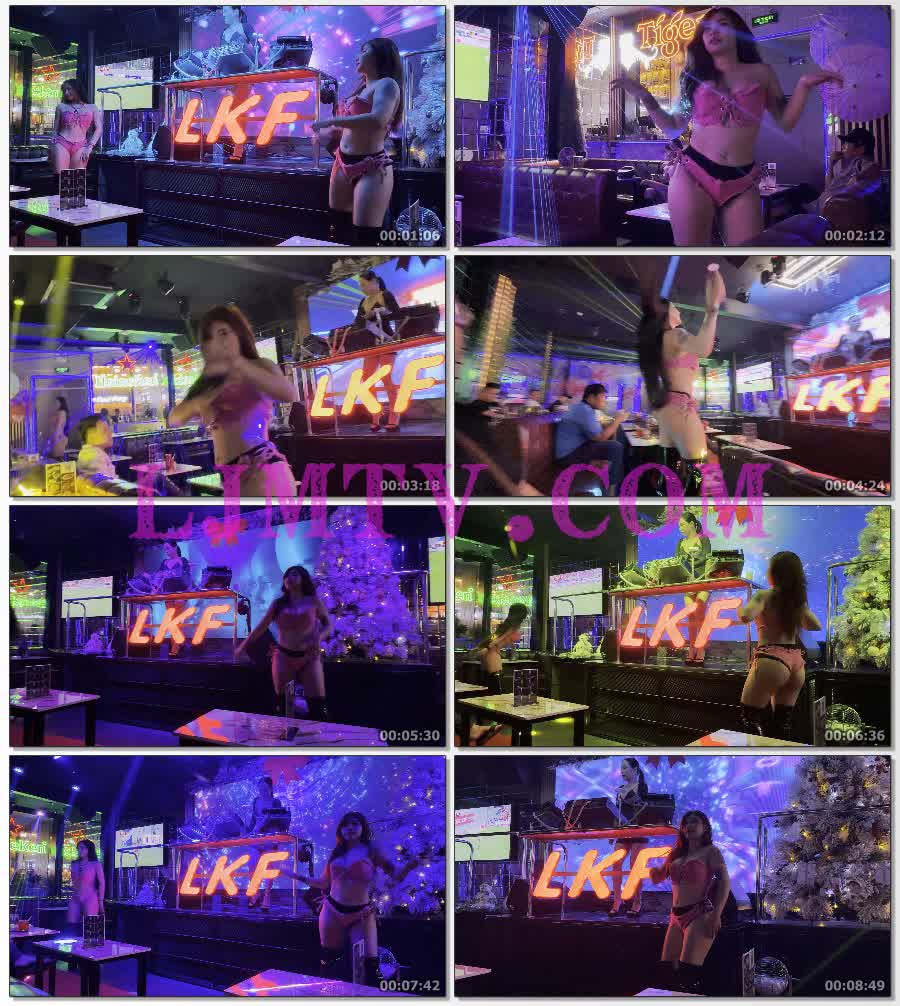 小酒吧熟女丰满身材的裹胸黑皮靴舞娘-4K视频