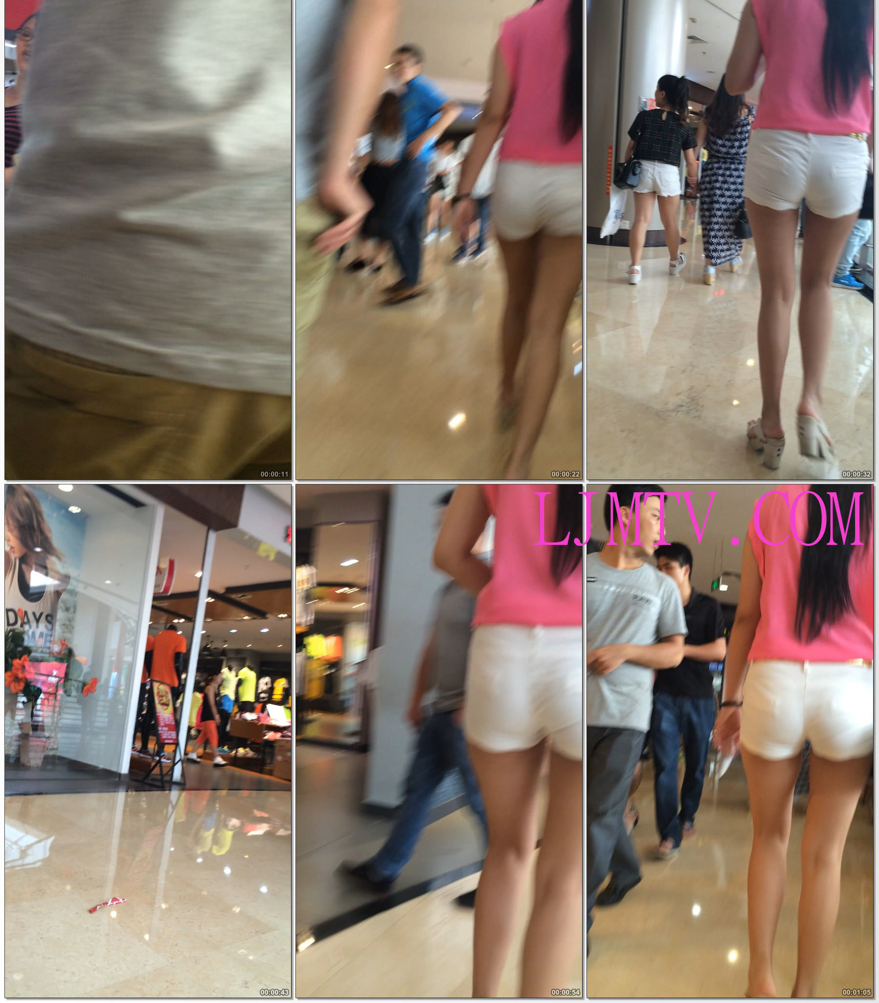 小龙大师精品街拍系列合集-商场长腿热裤少妇