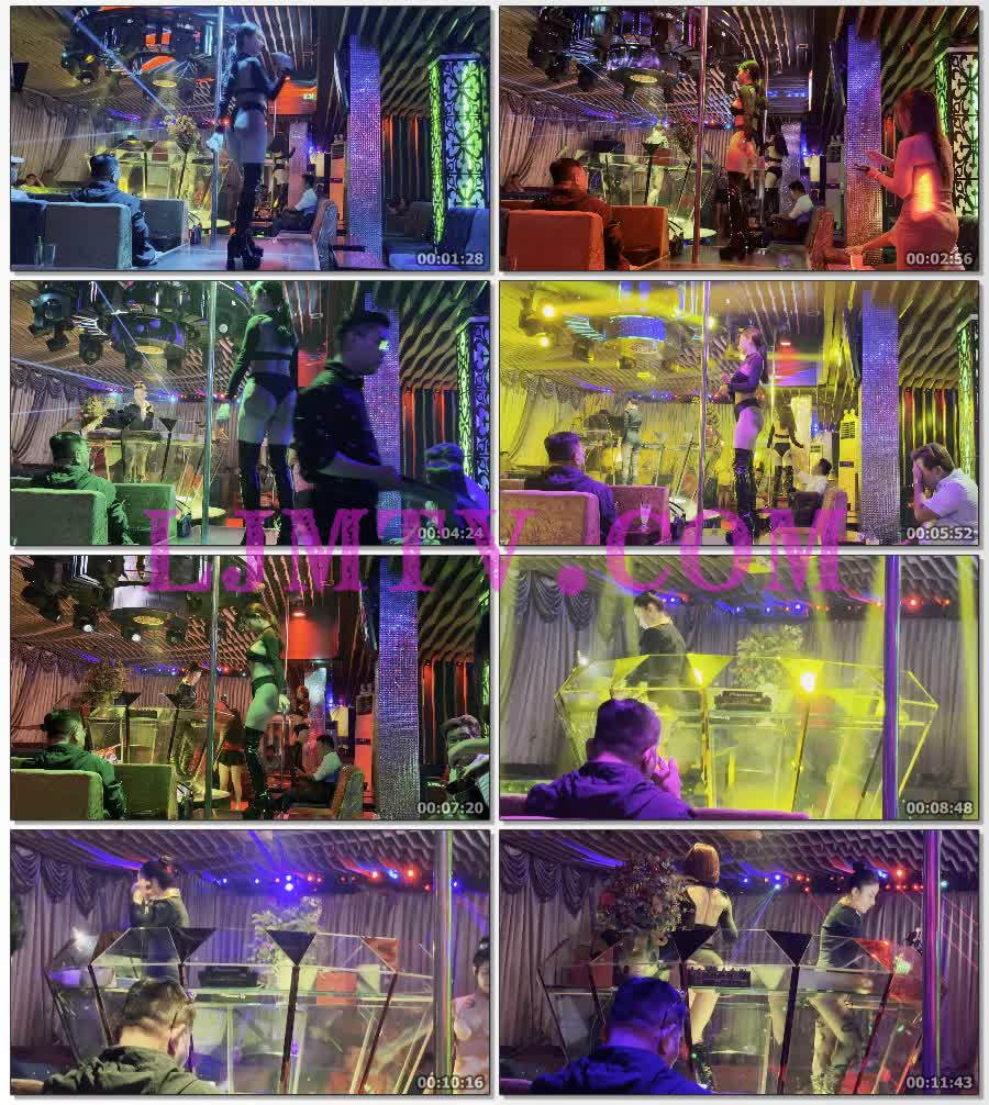 黑色暴露纹身的过膝黑皮靴马尾辫舞女-4K视频