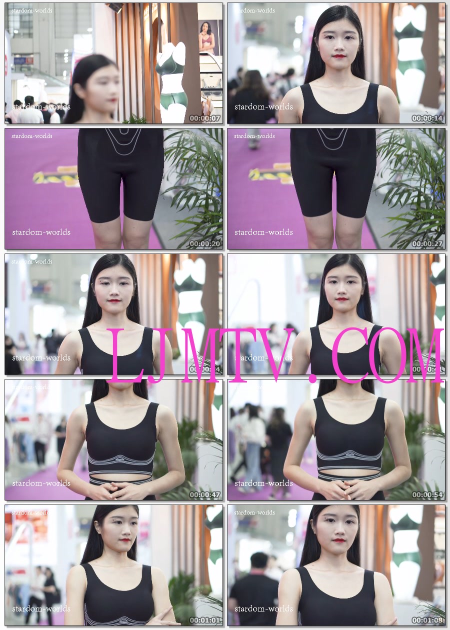 2021深圳内衣展春-72多培尔性感气质美女模特内衣秀场Show下着