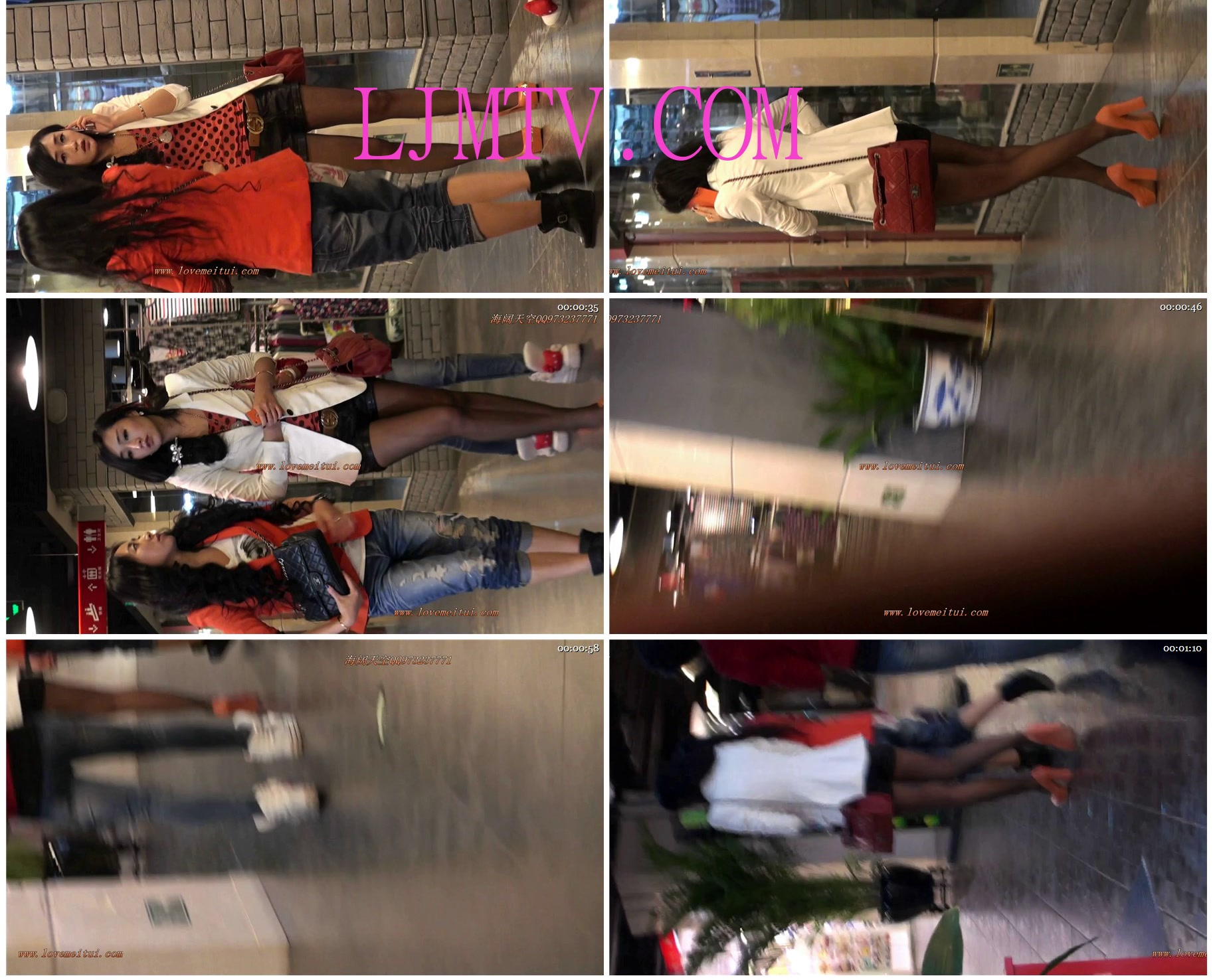 海阔天空热裤街拍视频102部合集橘红高跟黑丝少妇-04